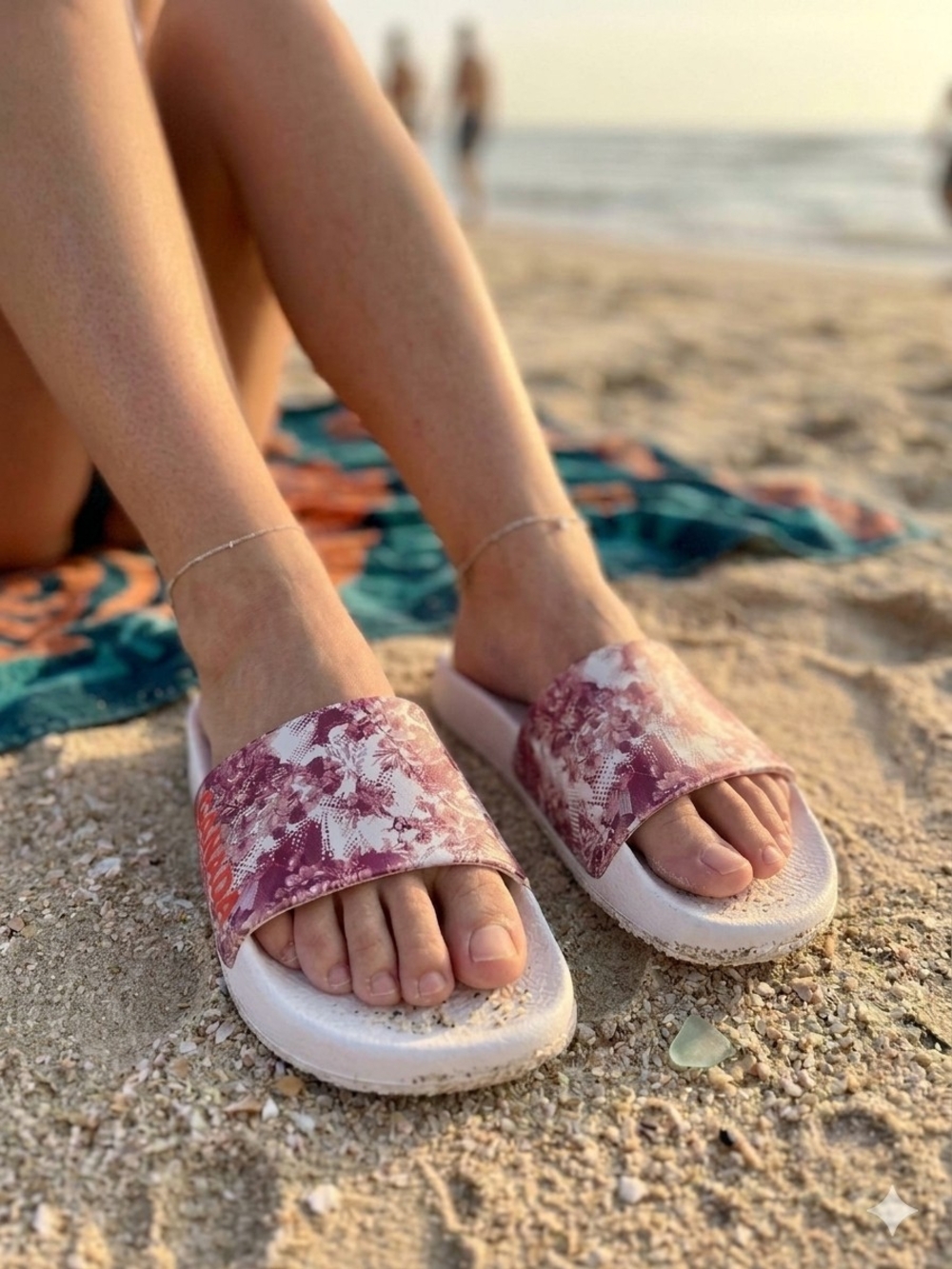 LULULEMON Team CANADA Restfeel Slide Sandals Size 9 Limited Edition Rare